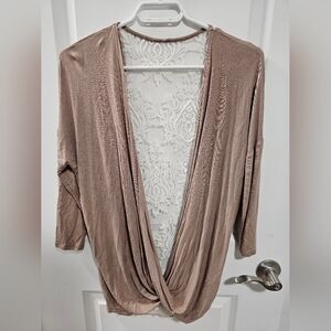 Chic Beige Drape Front Camisole